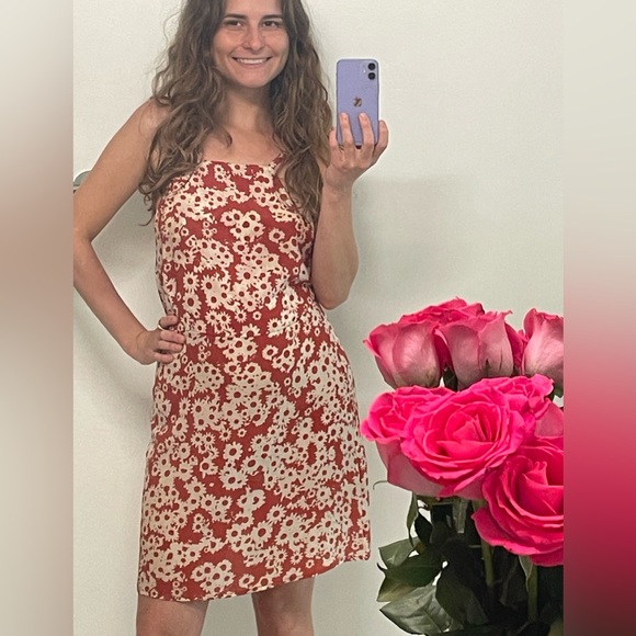 Realisation Par Silk Orange Floral dress. - Picture 2 of 16